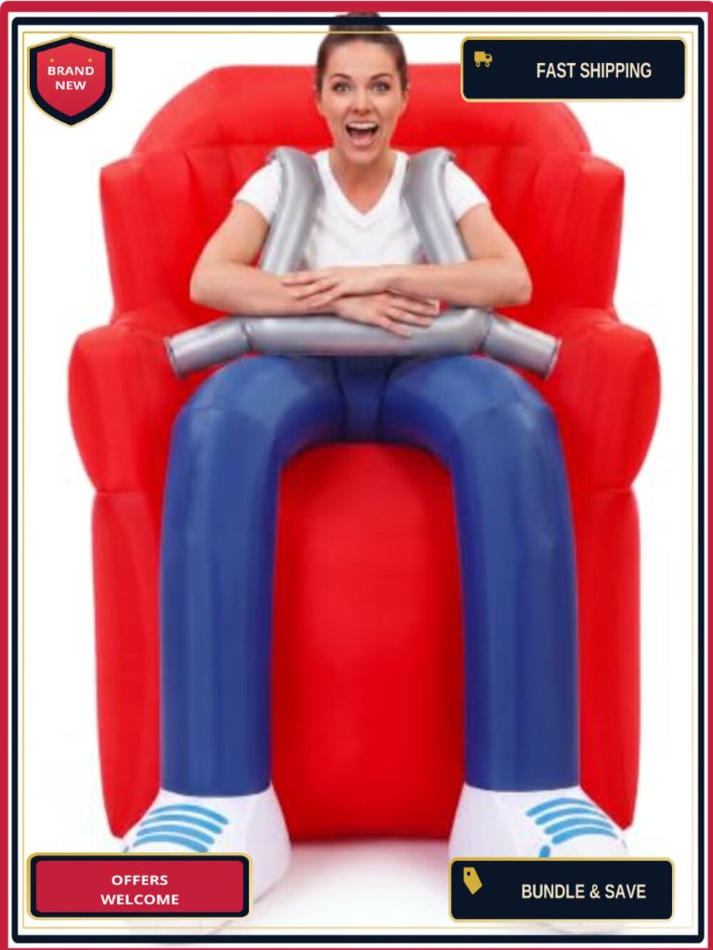Halloween Inflatable Costume Adult Blow Up Roller Coaster Party Cosplay Suit